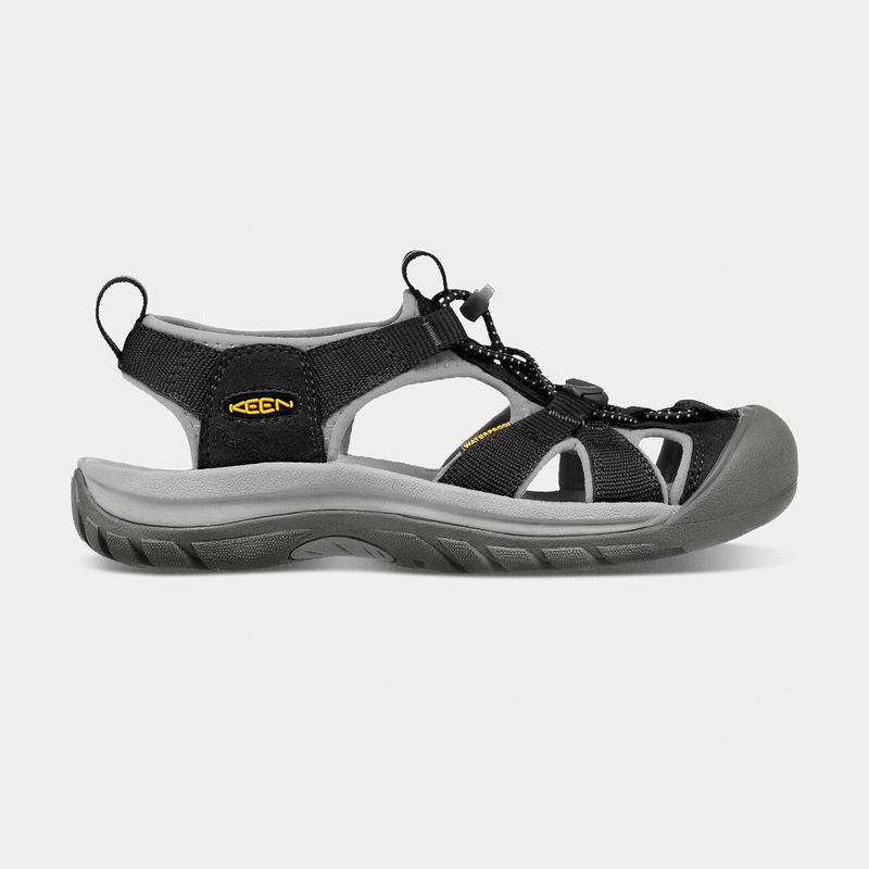 Keen Venice H2 Sandals Canada - Keen Womens Sandals Black/Grey (QCKX39021)